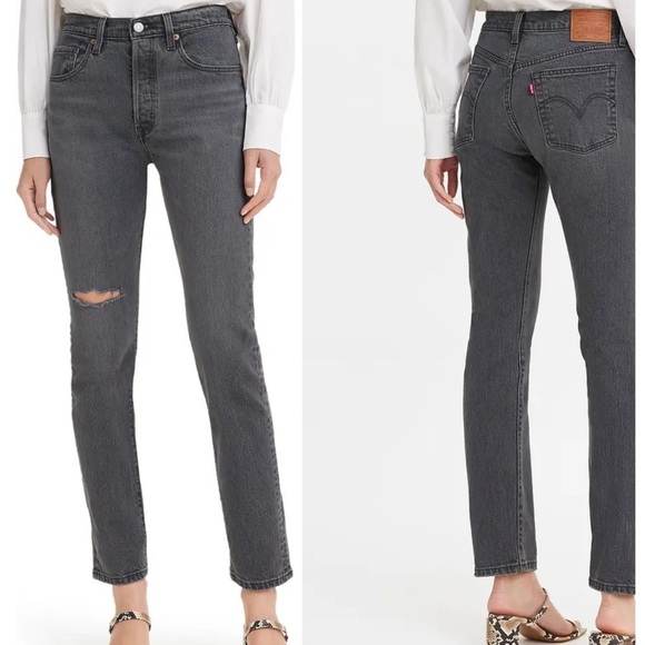 Levi’s 501 Skinny Jeans ( Dark Side of the Moon ) size 27x28